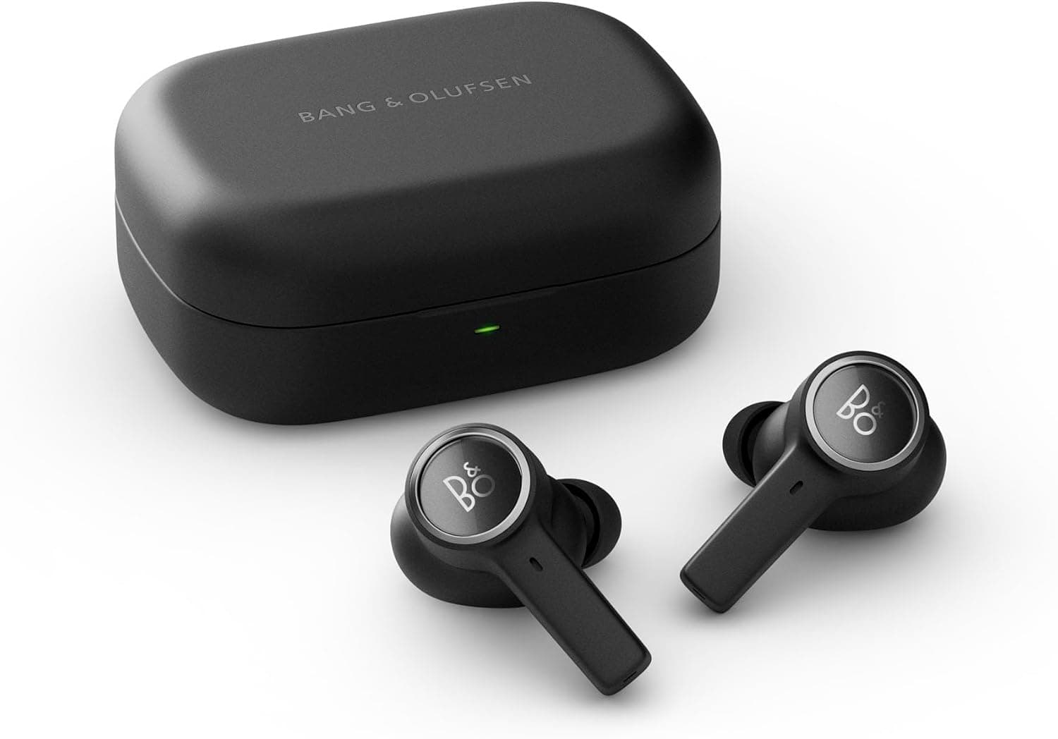 Bang & Olufsen Beoplay EX Auriculares sem fios Bluetooth In-Ear com cancelamento de ruído e 6 microfones, até 20 horas de automonomia, caixa de carregamento e cabo USB-C, antracite preto