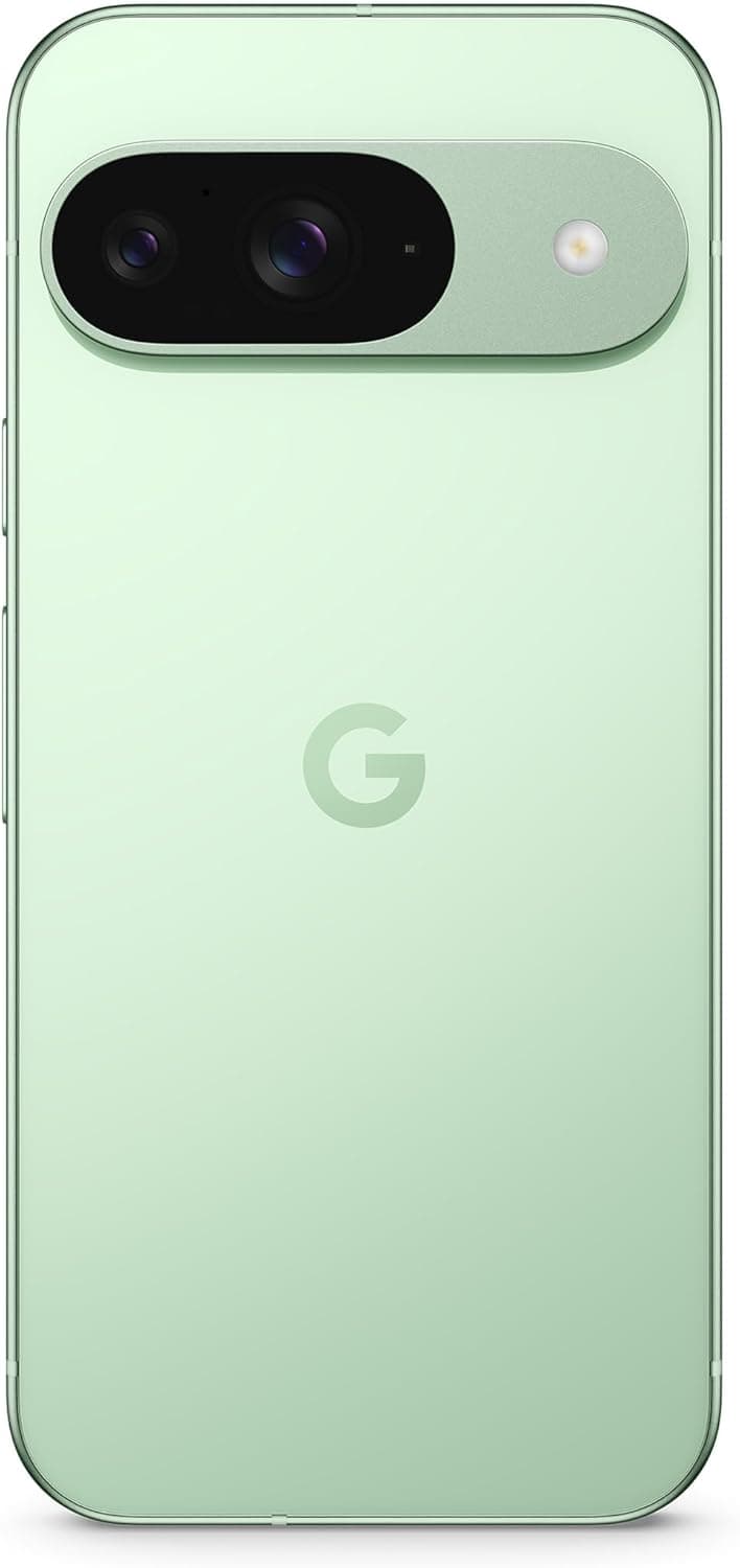 Google Pixel 9 - Smartphone Android desbloqueado com Gemini, câmara avançada, bateria com autonomia de 24 horas e ecrã atua de 6,3" - verde pastel, 128 GB