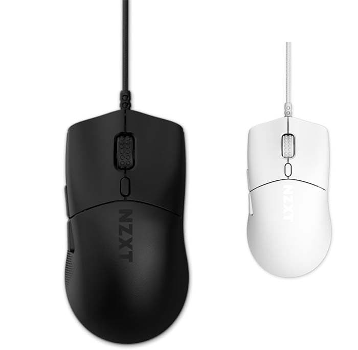 NZXT Lift 2 Symm | rato para jogos com cabo simétrico e leve, design leve de 58 g, taxa de sondagem de 8 K, interruptores óticos, sensor ótico PPP de 26 K, pés de PTFE 100 % 
