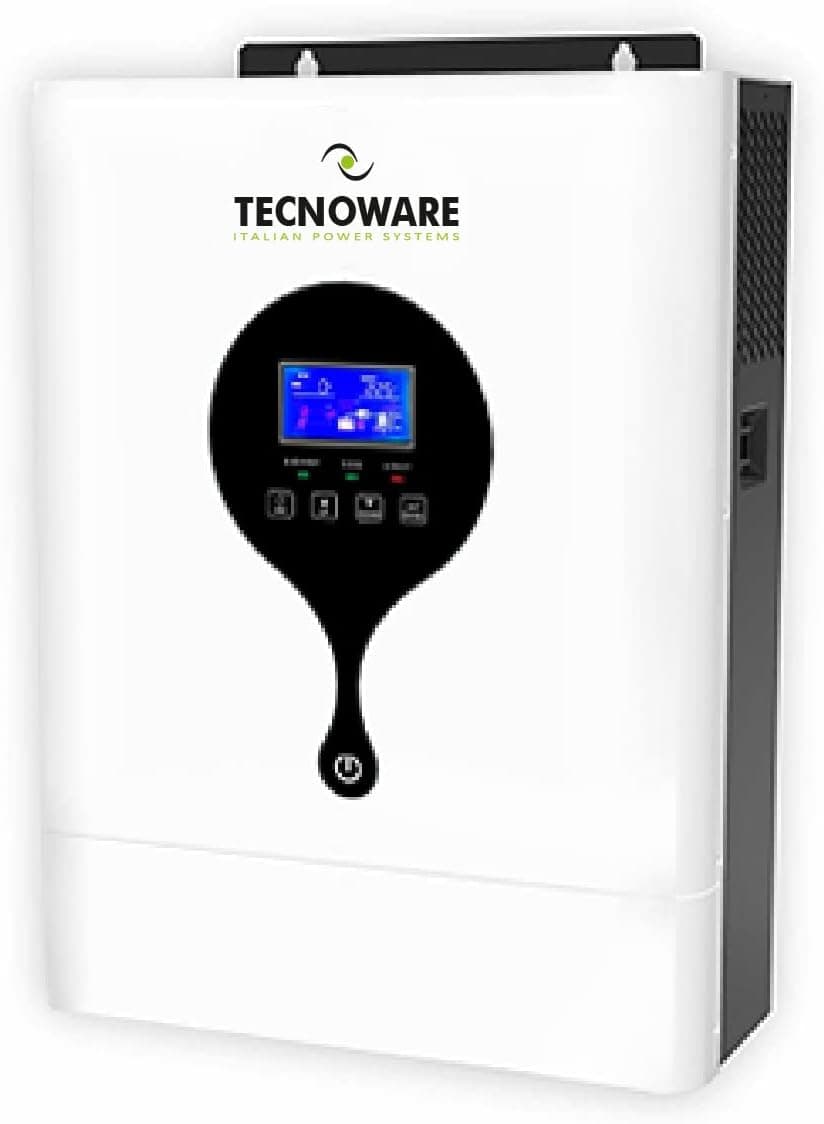 Tecnoware Power Systems Inversor híbrido solar 5500 VA, onda SinEJOOY pura, MPPT 120 V-450 V, carregador inteligente, administração solar Power, painéis fotovoltaicos, branco