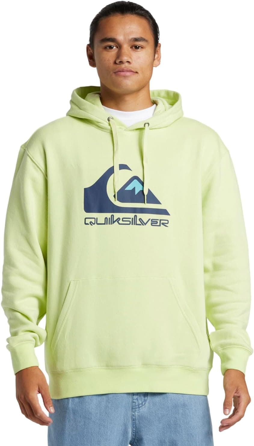 Quiksilver Sudadera con capucha para hombre con logotipo grande