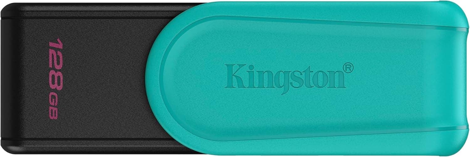 Kingston DataTraveler Exodia S Unidade flash USB, 128 GB, USB 3.2 Gen 1, USB Type A - preto/turquesa, DTXS/128 GB