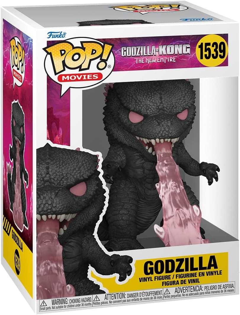 Funko Pop! Filmes: Godzilla X Kong: The New Empire - Godzilla with Heat-Ray - Godzilla Vs Kong 2 - Figura de vinil colecionável 
