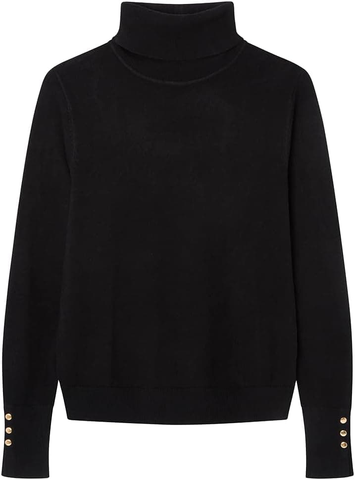 SPRINGFIELD Camisola de gola alta viscose e nylon botões punho para mulher