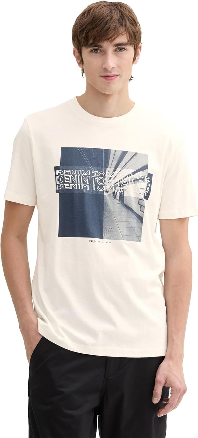 TOM TAILOR Denim T-shirt para homem