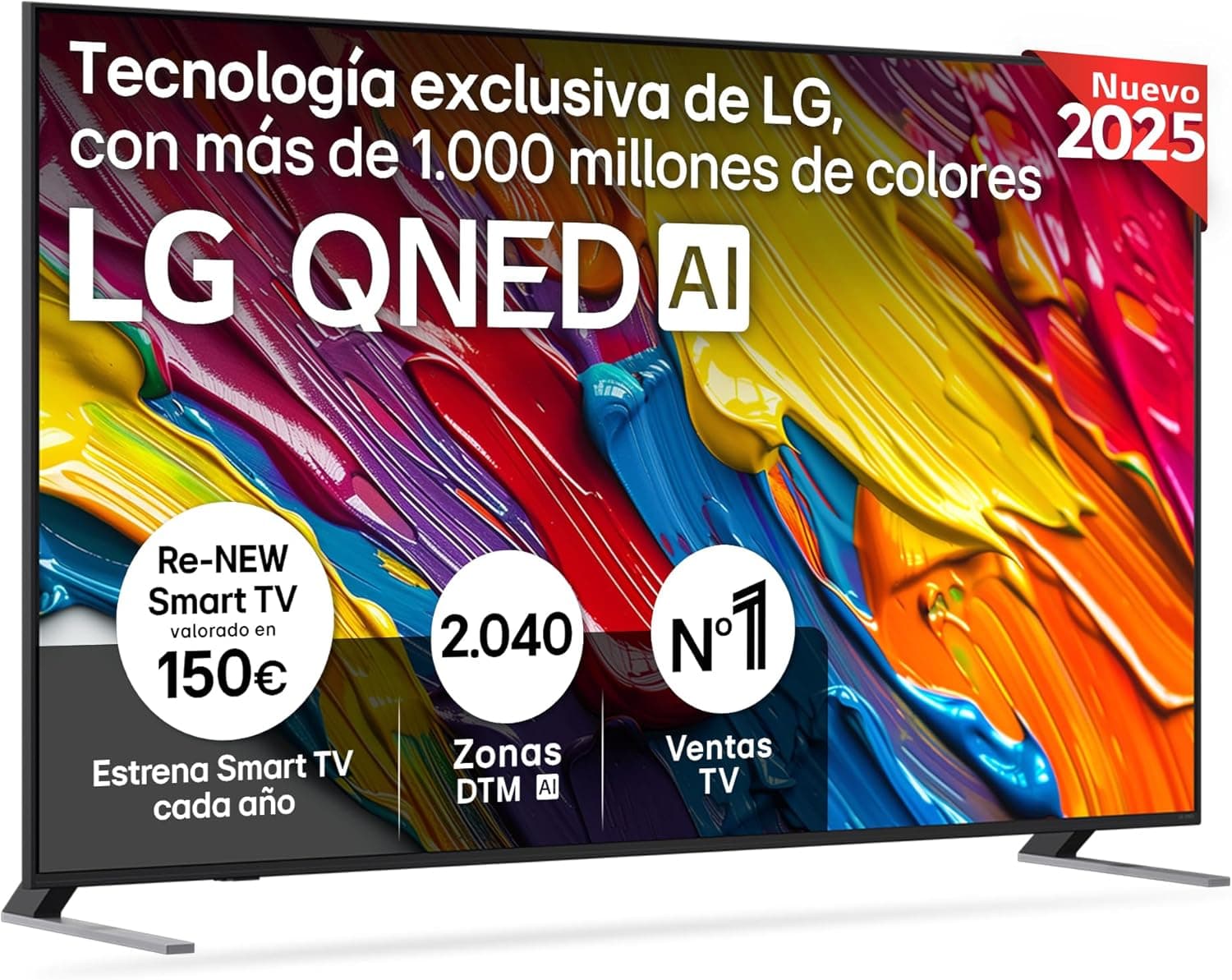 LG 75QNED84A6C TV, 75", QNED 4K, Smart TV, WebOS 25, Super Upscaling, Visão Dolby e Atmos, Alexa/Google Assistant, preto