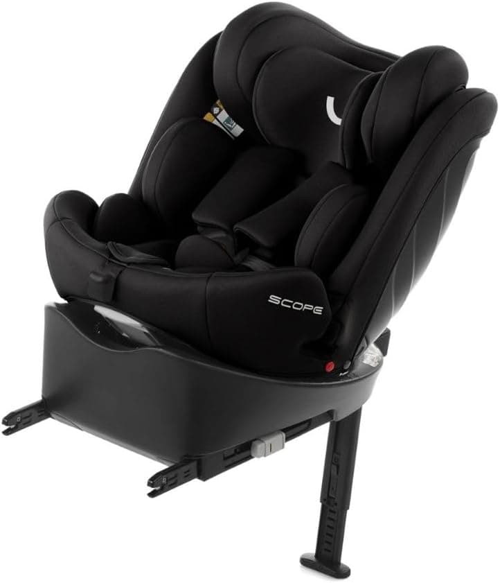Nurse by Jané Scope, Cadeira de carro bebé iSize, 40 a 150 cm, de 0 a 12 anos, Isofix, rotação 360, posição de carregamento, 13 posições, preto