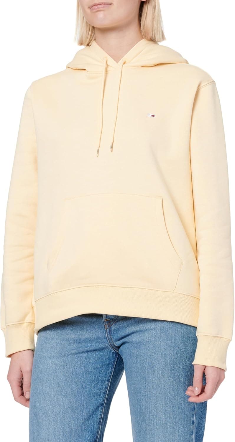 Tommy Jeans Hoodie Mulher Flag Regular Fit