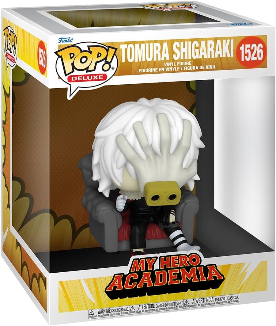 Funko Pop! Deluxe: My Hero Academia (MHA) 2 - Tomura Shigaraki In Chair - Figura de vinil colecionável - ideia de presente- Mercadoria oficial - Brinquedos para crianças e adultos - Fãs de anime