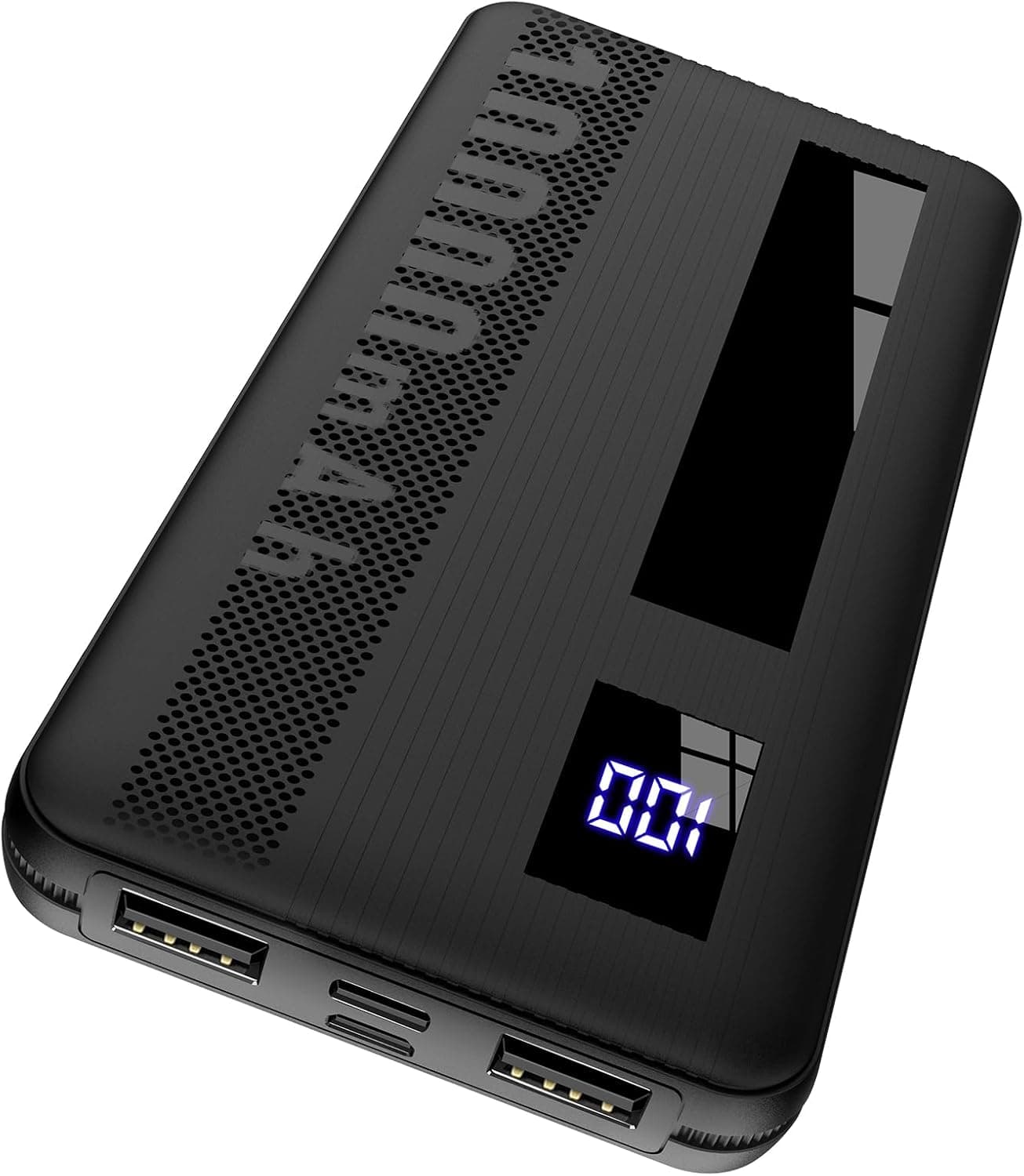 Dbasne Bateria externa, 10000 mAh Power Bank, bateria portátil de 15 W USB C Input & Output, 4 portas carregador portátil com LED compatível com iPhone 15/14/13 Samsung Xiaomi etc Smartphones