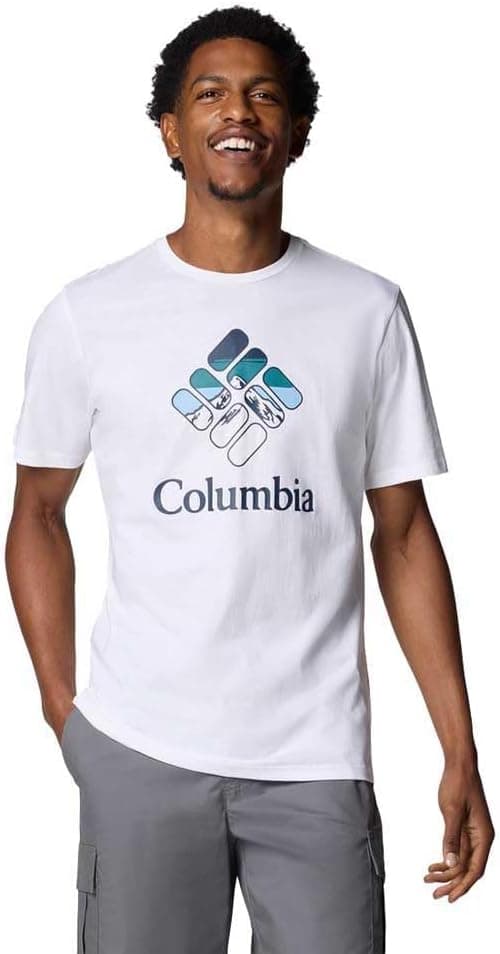 Columbia Rapid Ridge Graphic T-shirt de manga curta para homem, embalagem de 1