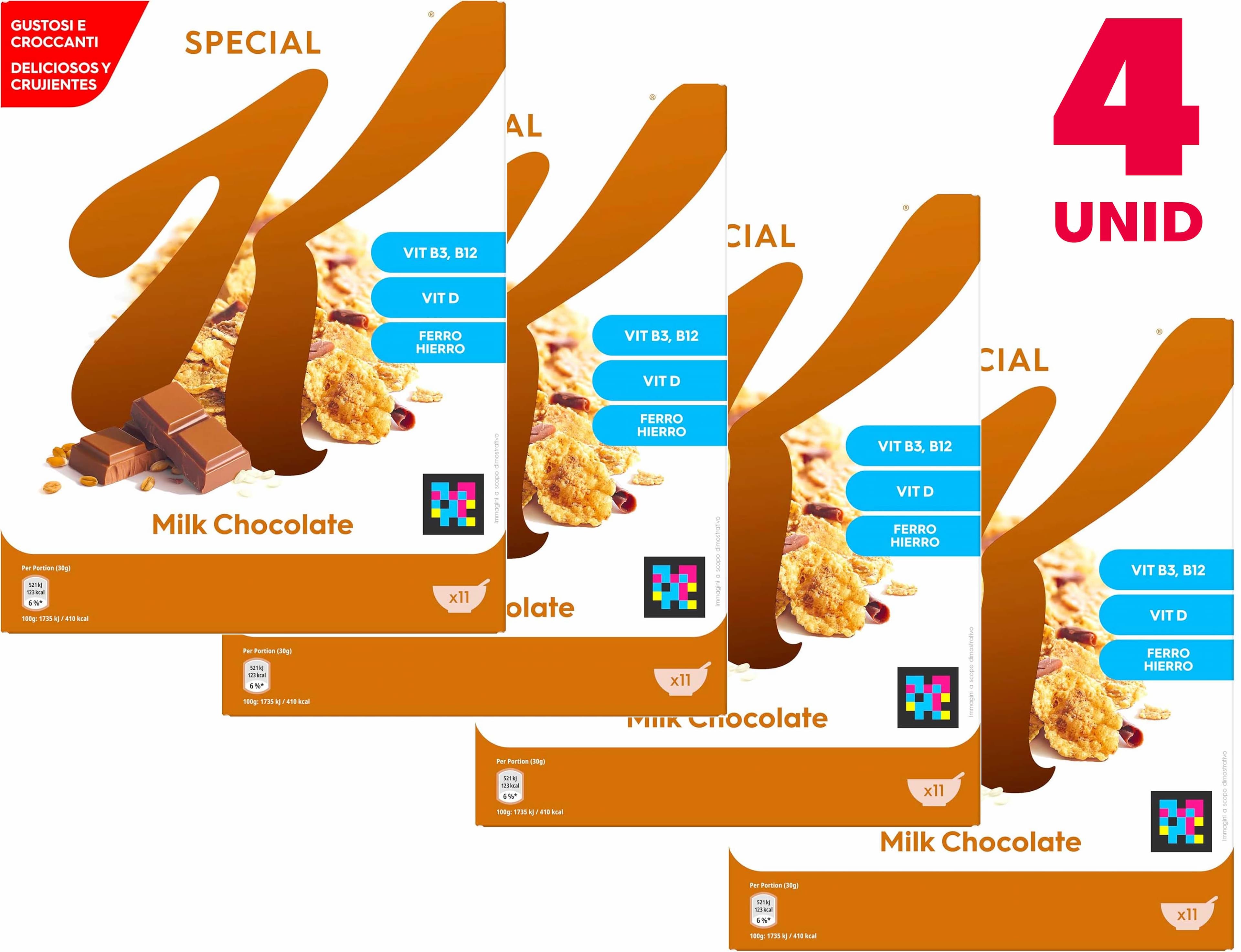 Kellogg's Special K chocolate com leite 335 g (x4)