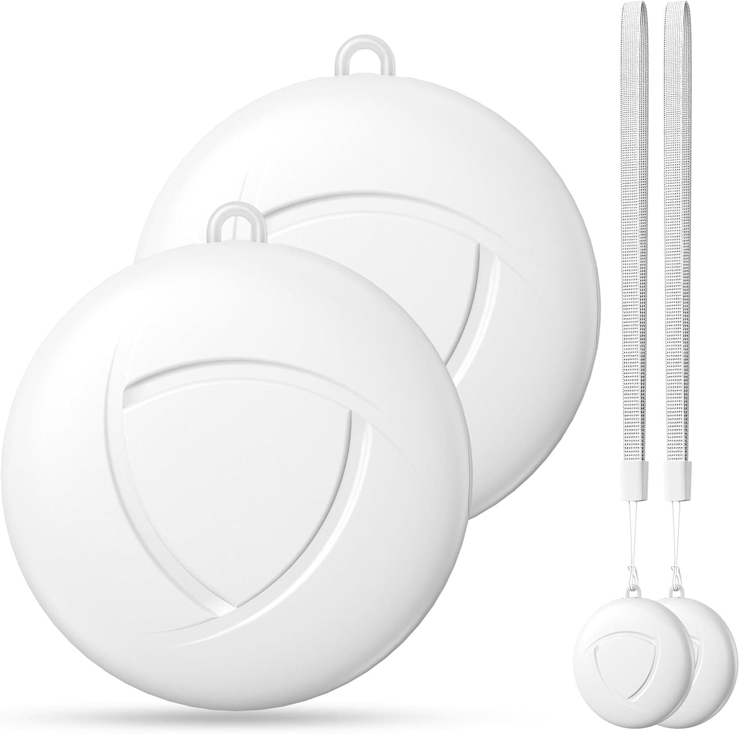 AIYATO Air Tracker Tag | Localizador Bluetooth impermeável pack de 2 compatível com iOS para chaves, carteiras e malas