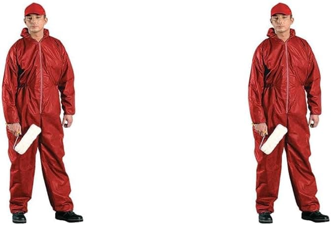 REIS Painting Jumpsuit | Macacão de trabalho com capuz em polipropileno fecho de correr unissexo (2 unid)