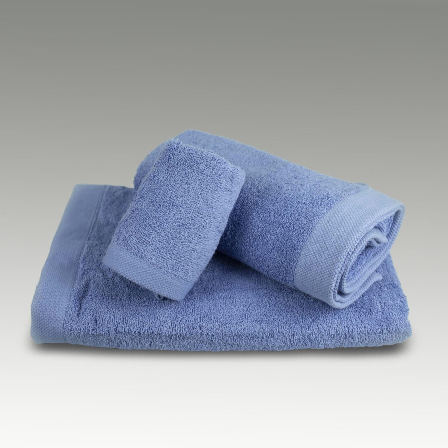 Burrito Blanco Conjunto de toalhas de 3 peças | Toalha Bidé, toalha de 30 x 50 cm, toalha de mãos - toalha 50 x 100 cm, toalha de duche - toalha 70 x 140 cm, 100 % algodão encaracolado, com peito
