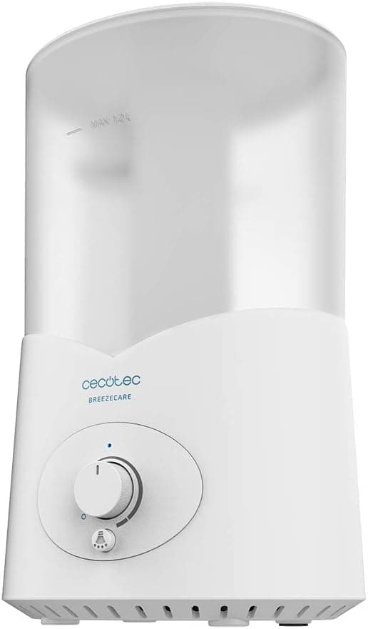 Cecotec Humidificador BreezeCare 2000 Light. 25 W, humidificação de 200 ml/h, depósito de 1,2 litros, saída de vapor de 360º, controlo manual, luz LED, cobertura até 30 m2