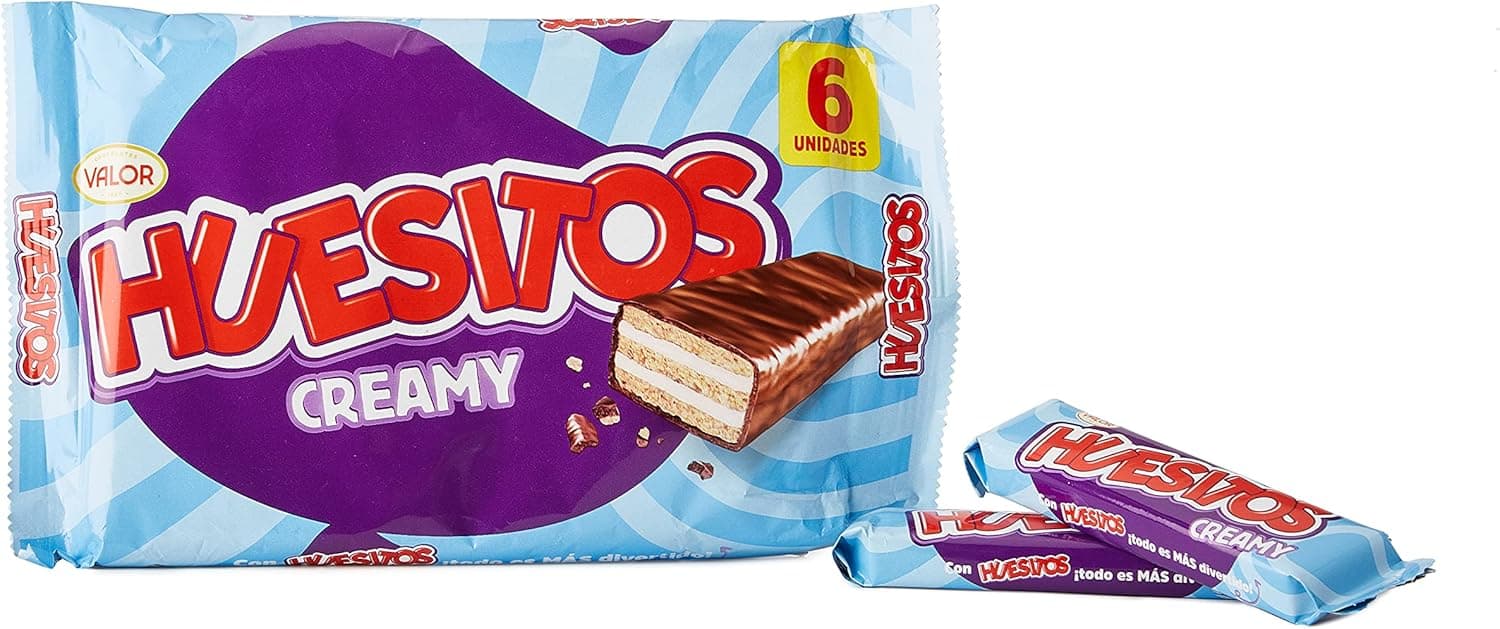Huesitos Barrinhas de churrasco cobertas de chocolate com leite, 120 g