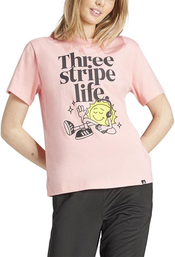 adidas Three Stripes Life Graphic T-shirt para mulher