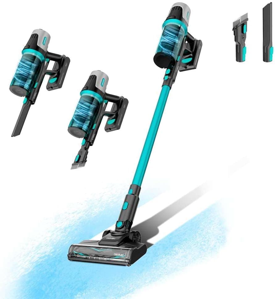 Cecotec Conga Rockstar 1500 Horizon X-Treme XL Cordless Broom Vacuum Cleaner, 215W Total Power, Autonomy 60min, Mixed Brush, 2 Suction Modes, Parallel Cyclone System, Tank 600 ml C. Mixed | Autonomy 60min