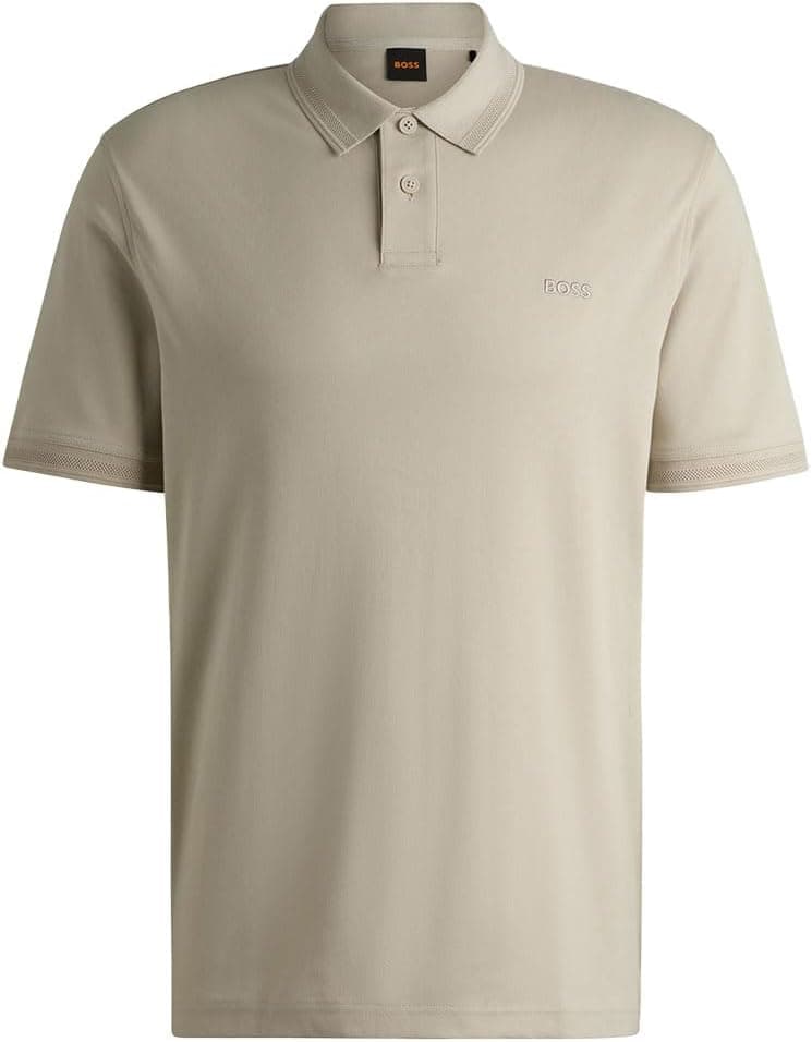 BOSS PE_Interlock Polo para homem