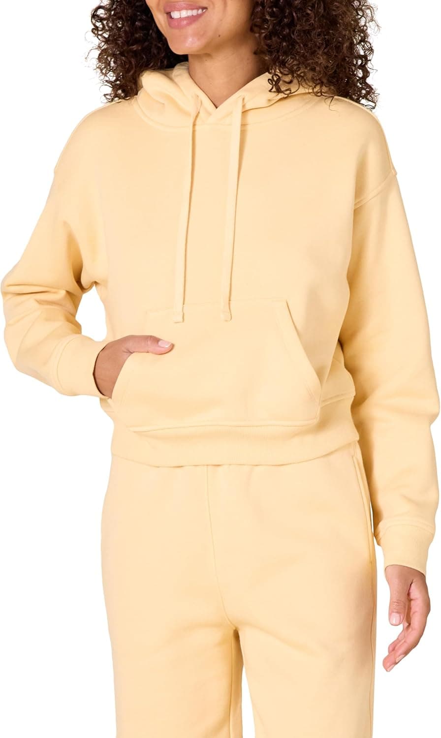 Amazon Essentials Camisola curta com capuz para mulher