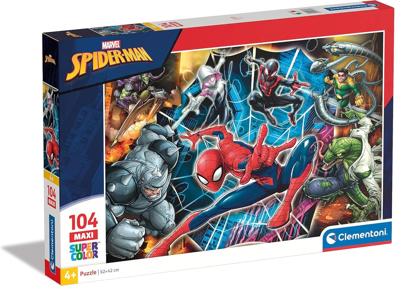 Clementoni 23716 - Puzzle 104 peças Maxi Spider Man