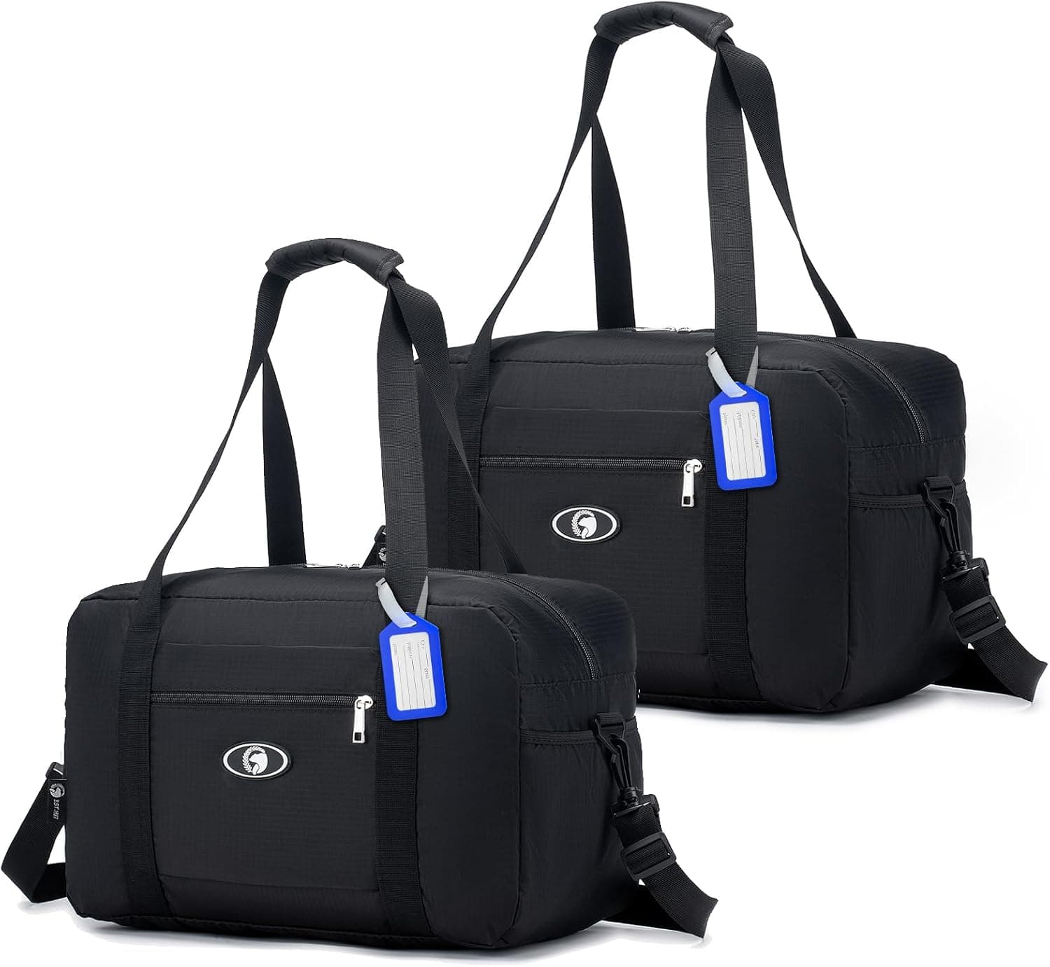 SPAHER Sacos de viagem para cabine de avião, 40 x 20 x 25 cm, 2 unidades
