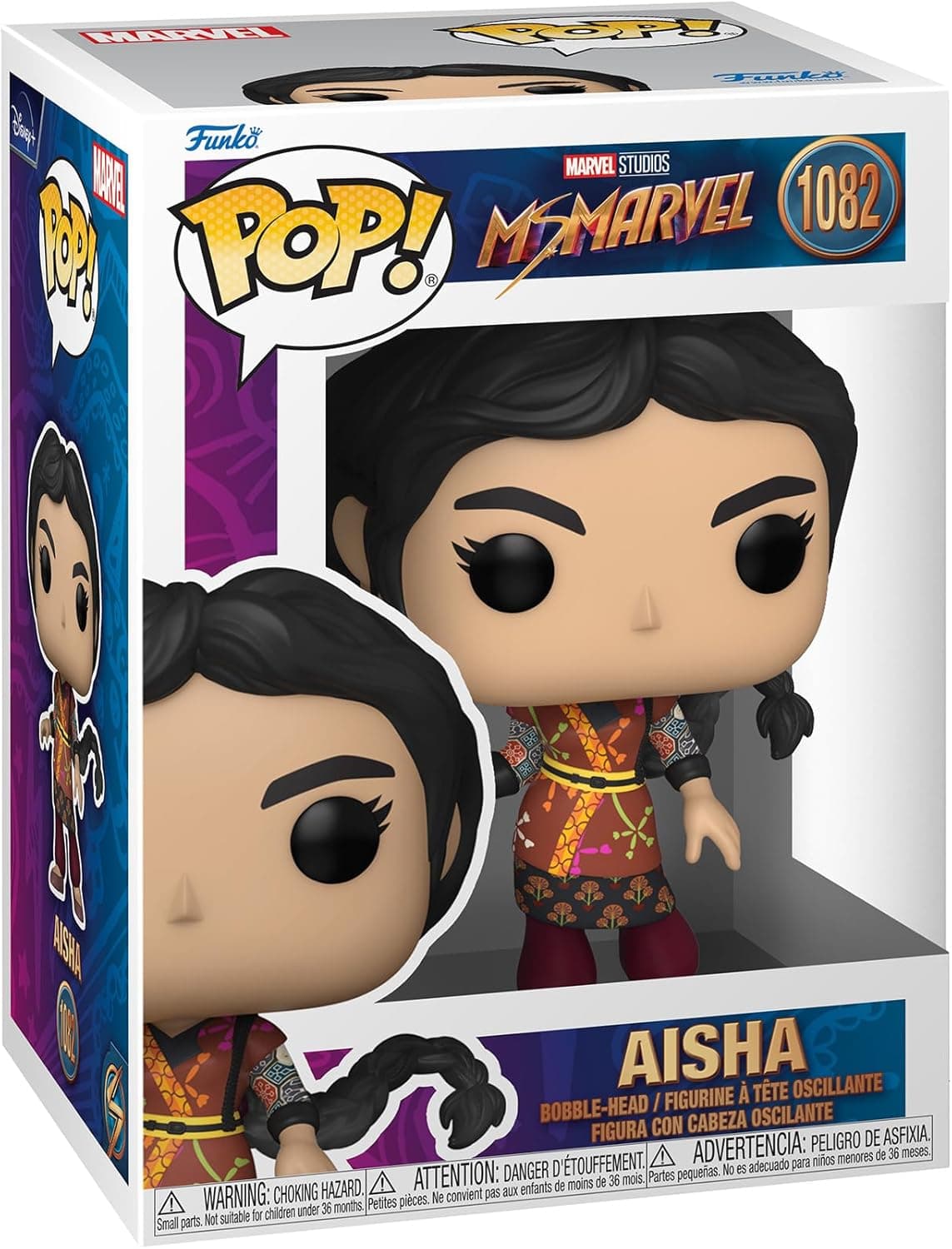Funko Pop! Marvel: Ms. Marvel - Aisha - Figura de vinil colecionável