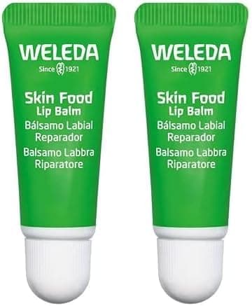 Weleda - Skin Food Lip Balm, Bsparadisy Labial para reparador, hidratação intensa, para lábios secos ou rachados, 8 ml (embalagem de 2)