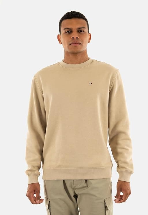 Tommy Jeans Flag Fleece | Sweatshirt regular fit com gola redonda para homem