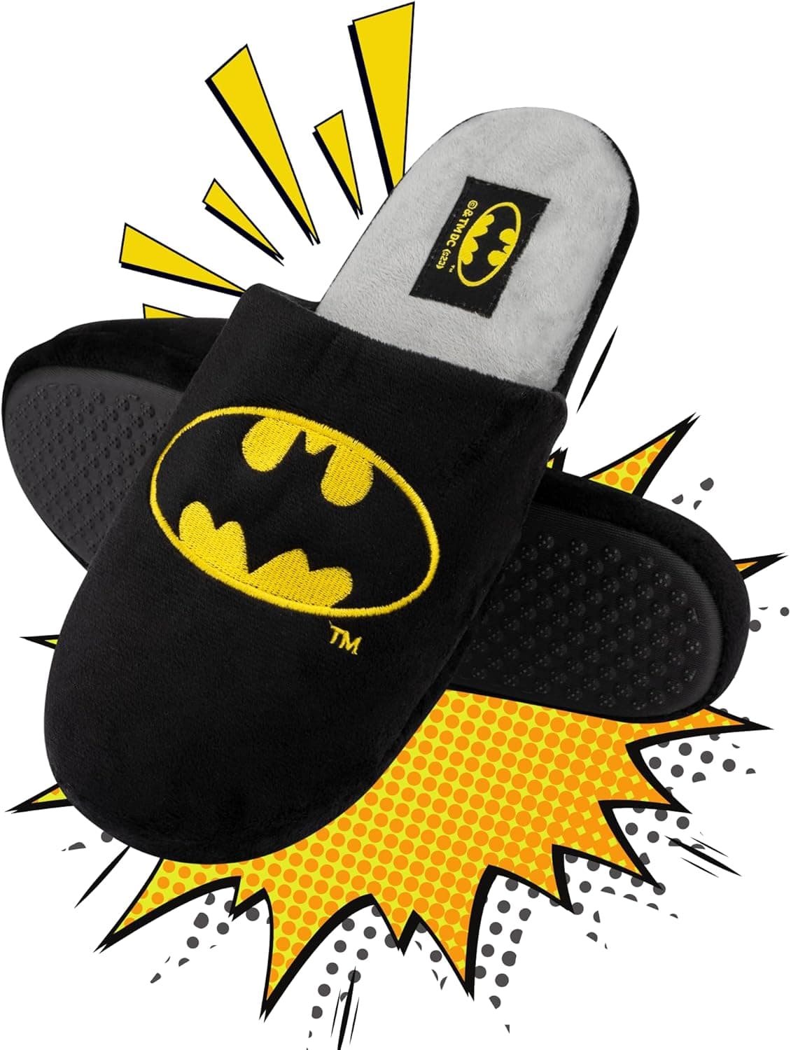 soxo DC Comics The Batman Superman chinelos casa homem inverno chinelos divertidos 3 tamanhos