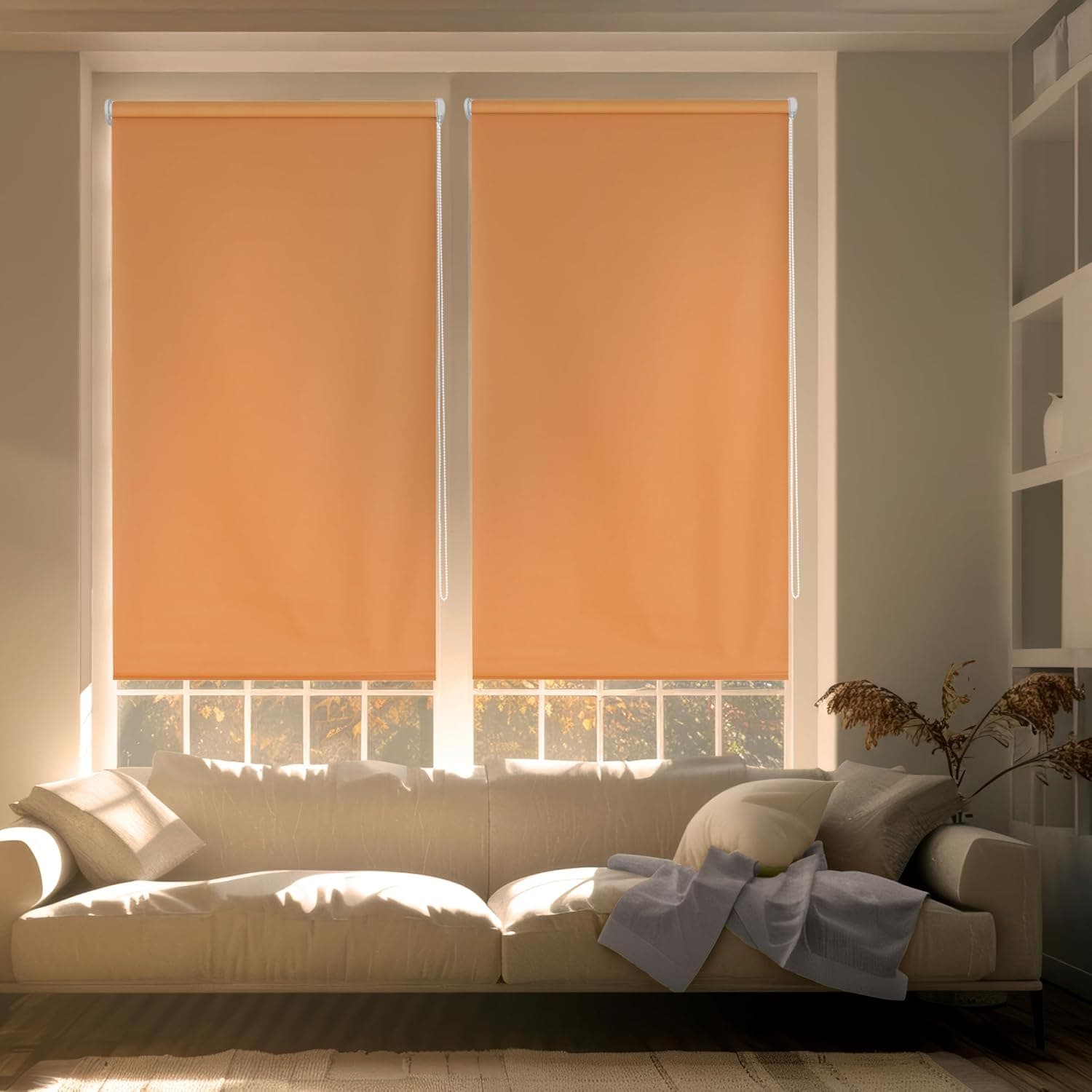 Blindecor Liso BK, Estore enrolado 100 % opaco,  87 x 180 cm