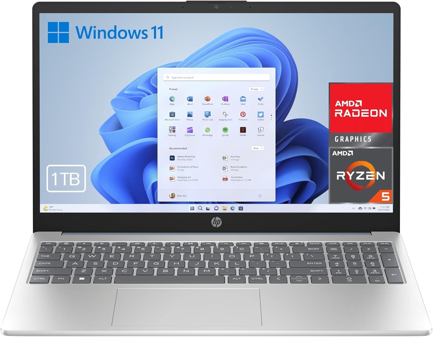 HP 15-fc0151ns | Portátil 15.6'' FHD com AMD Ryzen 5, 16GB RAM, 1TB SSD e Windows 11