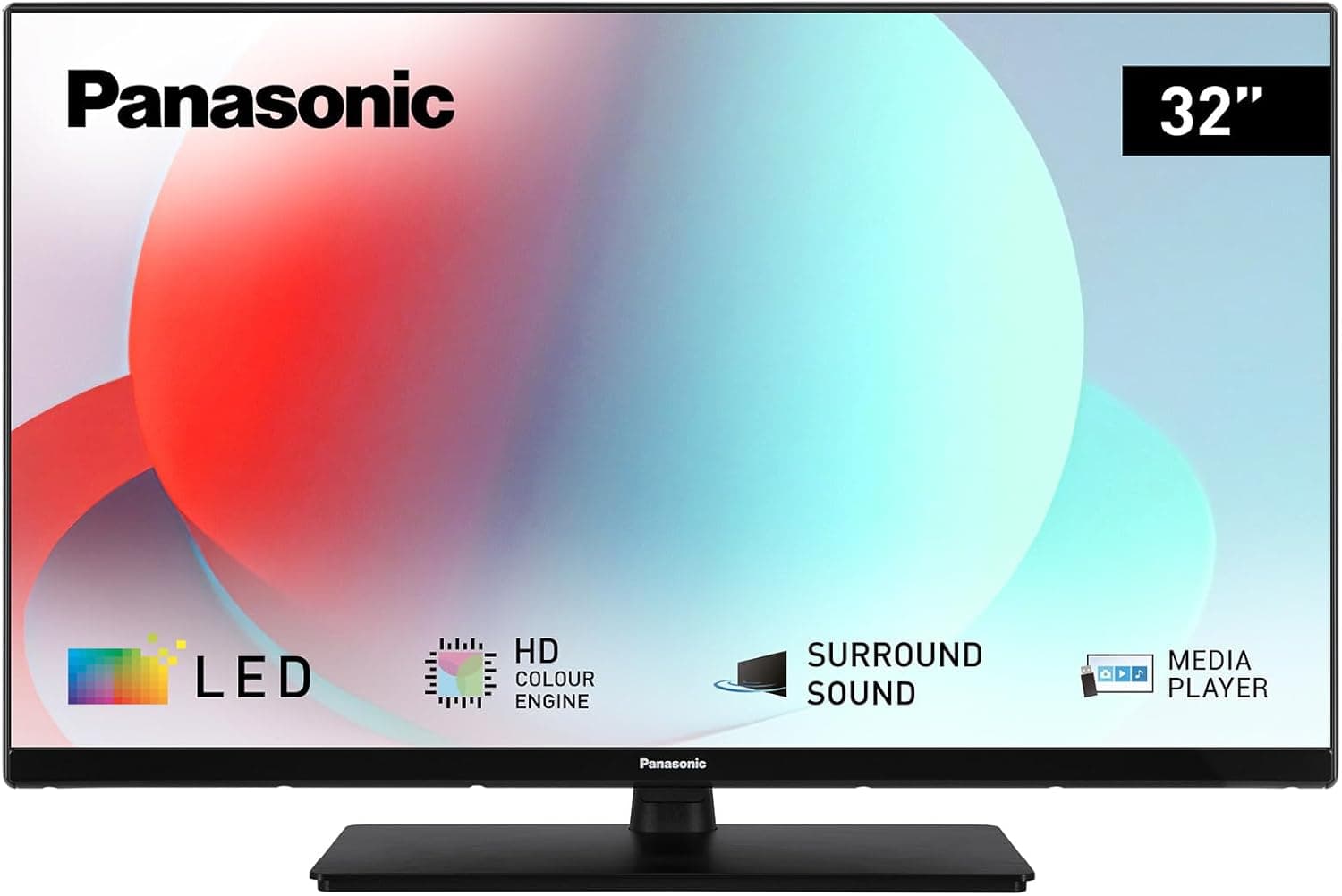 Panasonic TS-32N30AEZ, TV LED HD série N30 de 32 polegadas, 2024, leitor multimédia USB, alto contraste, HD tripla, HDMI, montagem na parede, moldura fina, experiência visual excecional 