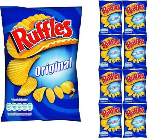 Ruffles Original, batatas fritas com sal, 160 g x 9