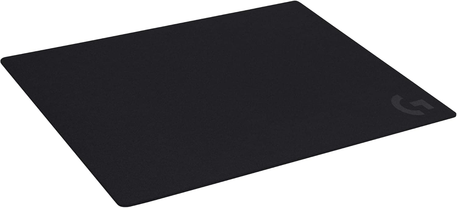 Logitech G G640 Tapete de jogos, grande, tecido, otimado para sensores de jogos, fricção superficial média, tapete antiderrapante, acessórios/jogos para Mac e PC, 460 x 400 x 3 mm