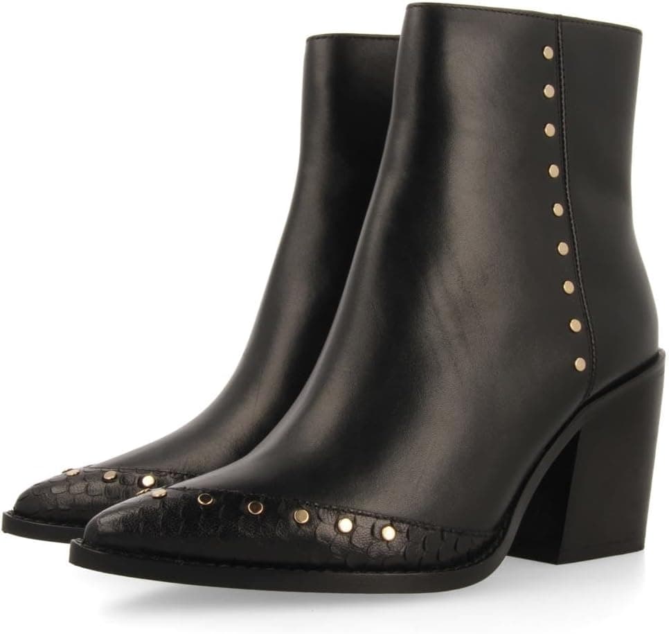GIOSEPPO Botas Cowboy TACÃO pele MAISSAU para mulher