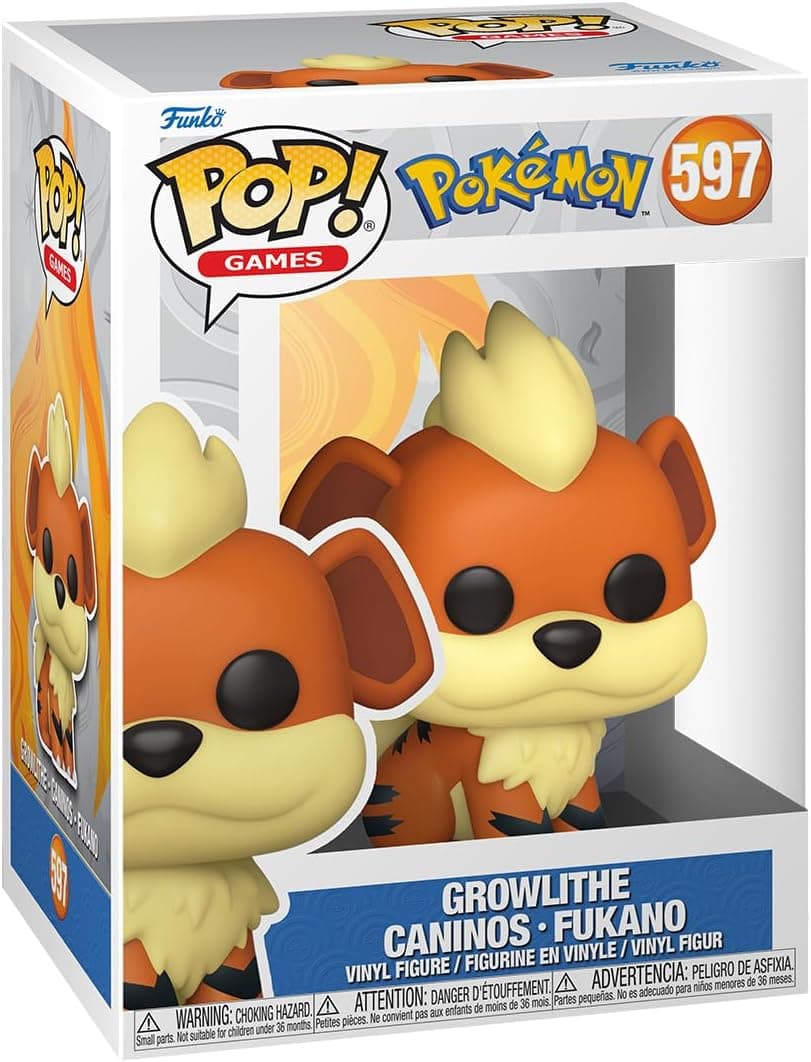 Funko Pop! Games: Pokemon - Growlithe - Figura de vinil colecionável