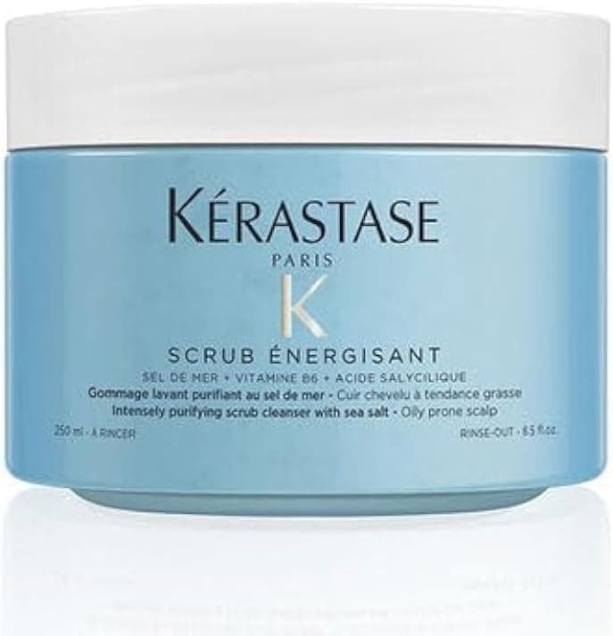 KÉRASTASE Shampoo Esfoliante Energizante, limpa em profundidade o couro cabeludo e os cabelos oleosos