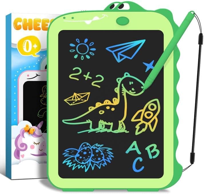 Dinossauros brinquedos crianças presente para menina 2 3 4 5 6 7 8 anos - tablet gráfico escrito com ecrã LCD 8,5 polegadas jogos educativos crianças presente aniversário para viagem carro, avião,