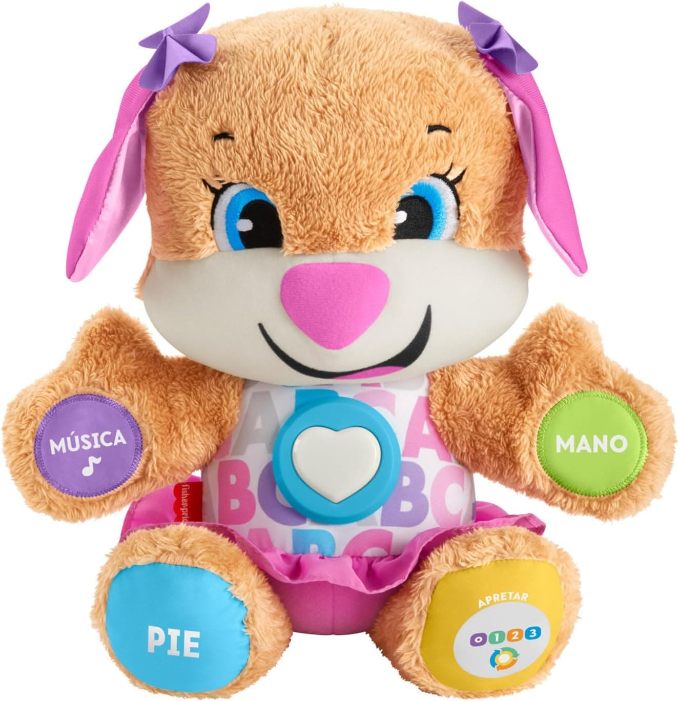 Fisher-Price Peluche de primeira descoberta, brinquedos bebé 6 meses.