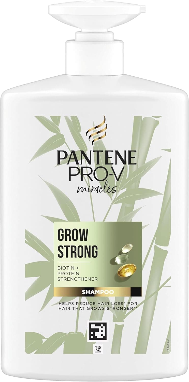 Pantene Pro-V Miracles crescimento com força champô fortificante para cabelo seco e danificado 1 l com biotina e proteínas. Reduz a queda do cabelo por quebra para que cresça longo e forte