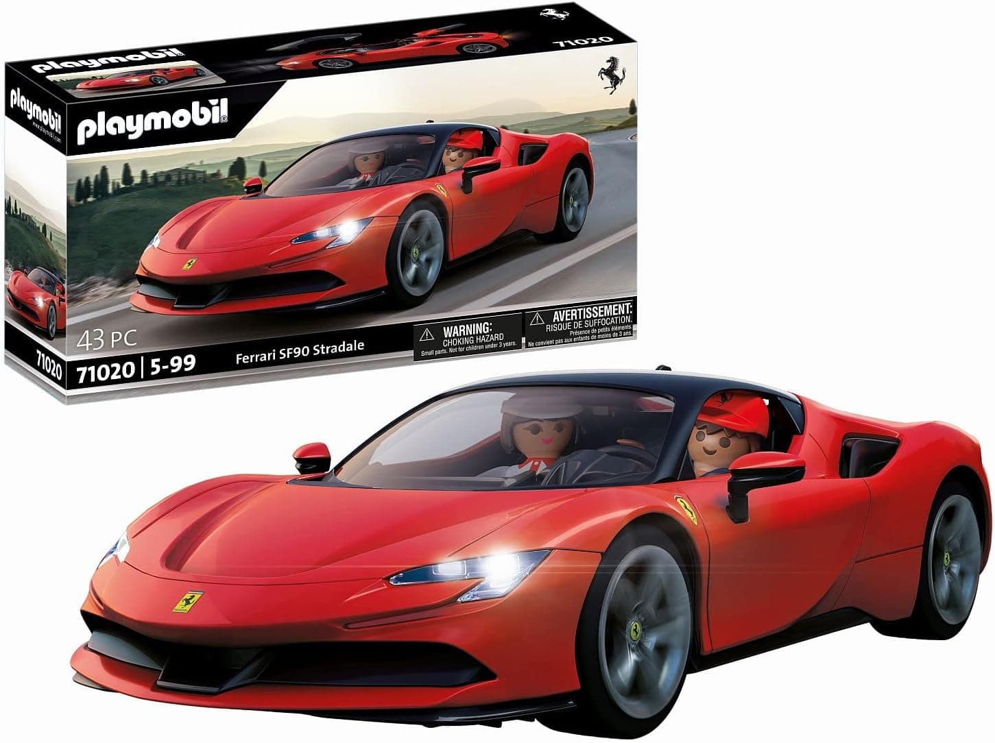PLAYMOBIL Modern Car 71020 Ferrari SF90 Stradale, super carro, peça colecionável para fãs de carros, brinquedo para colecionadores e crianças a partir de 5 anos