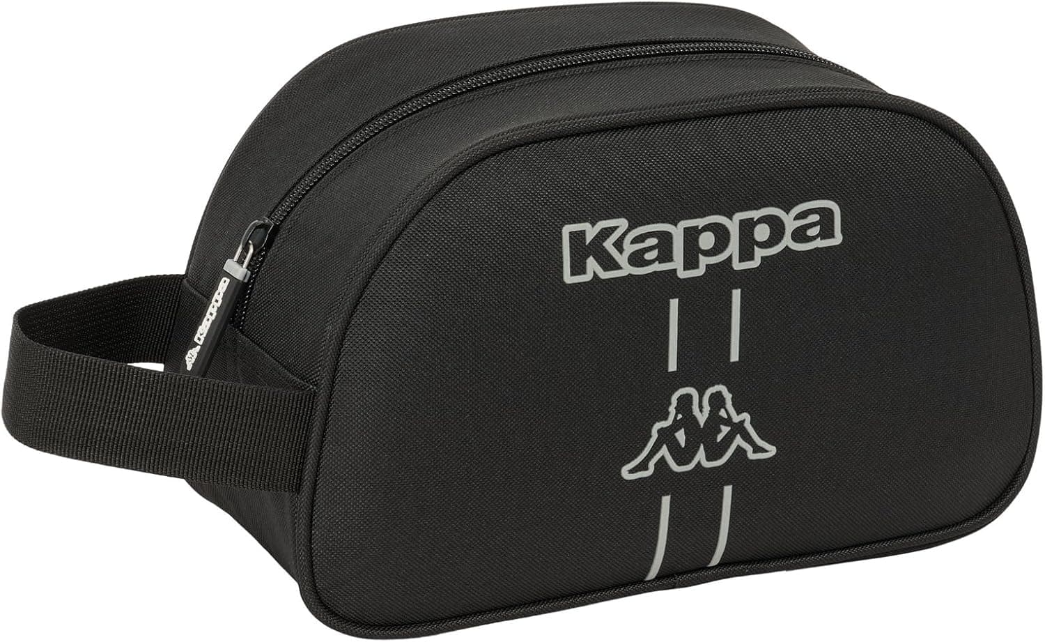 Safta Kappa Dark | Necessaire escolar para crianças com pega e fácil limpeza, 26 x 12 x 15 cm