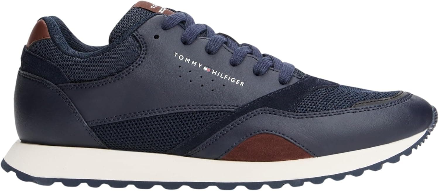 Tommy Hilfiger Runner | Sapatilhas casuais em pele para homem