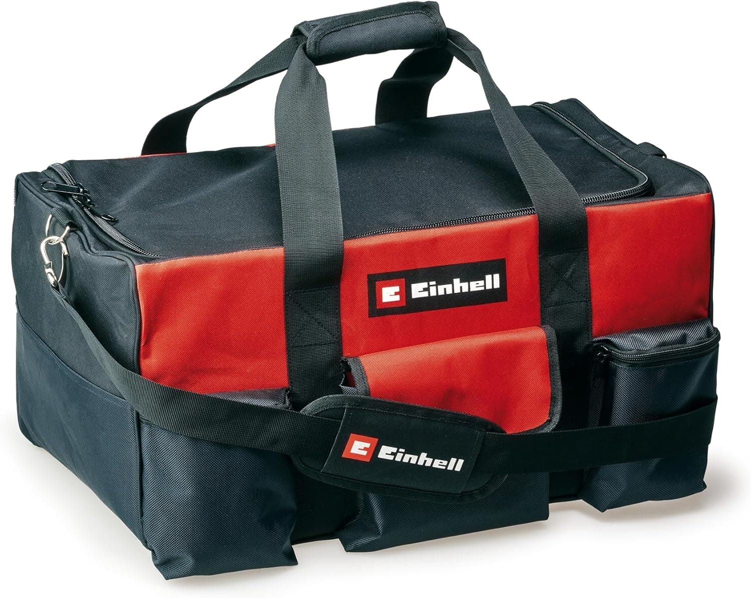 Einhell Saco 56/29 (para ferramentas e acessórios, durável com base reforçada, cinto transportador, alça de transporte, vários bolsos e compartimentos)
