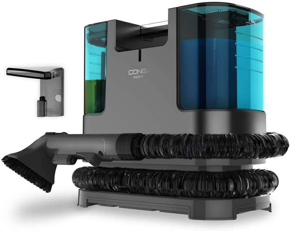 Cecotec Aspirador de tapetes Conga Popstar 3000 CarpetClean. 400 W, 2 reservatórios - 1 de água limpa e 1 sujidade, pulverizador de água, raio de ação 6 m, comprimento da mangueira 1,2 m