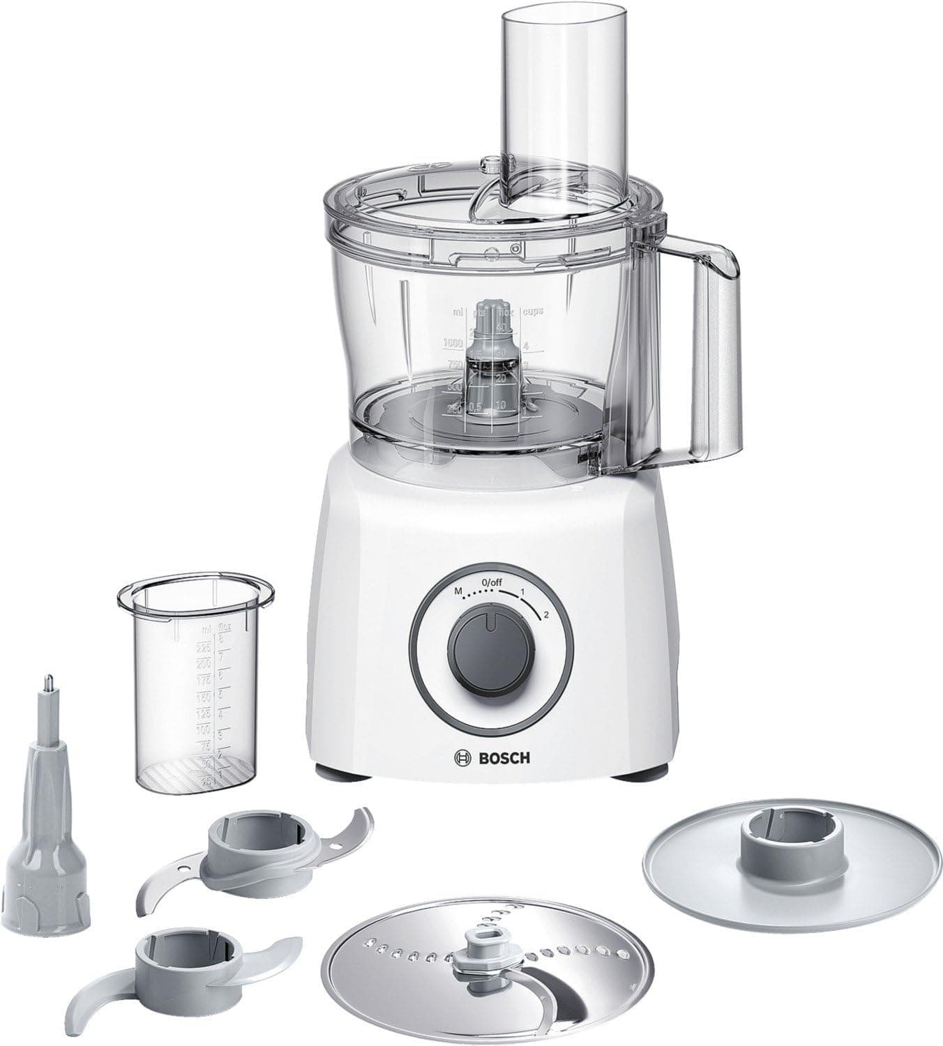 Bosch - Processador de alimentos, MultiTalent 3, 800 W, branco, MCM3100W