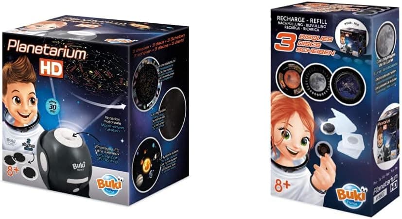 Buki France 8002 - Planetário HD e discos planetários, multicolorido (8003)