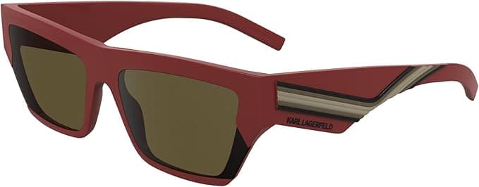KARL LAGERFELD | Óculos de sol unissexo em vermelho brilhante